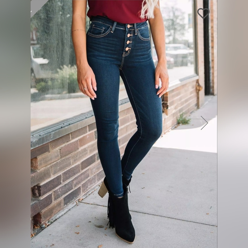 Bridge By Gly, High Rise Ankle Skinny Stretch Jean. 24